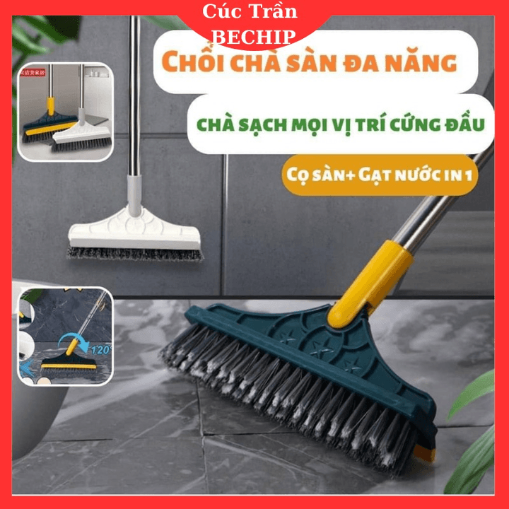 Chổi Chà Sàn Và Gạt Nước Nhà Tắm Nhà Vệ Sinh đa Năng – Chổi Quét Dọn, Chà Toilet, Wc, Sân Ctb805 – Bechip