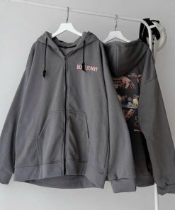 áo Khoác Nỉ Tia Kéo Bugs Cute Nam Nữ. Chất Nỉ Lót Bông