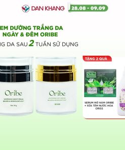 Bộ đôi Sản Phẩm Dưỡng Trắng Da Ngày Và đêm Oribe Giúp Dưỡng ẩm, Trắng Da, Chống Lão Hóa, Mờ Nám – Oribe