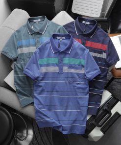 áo Thun Cổ Bẻ Kẻ Sọc Túi Chất Cotton Muối – Thời Trang Hc