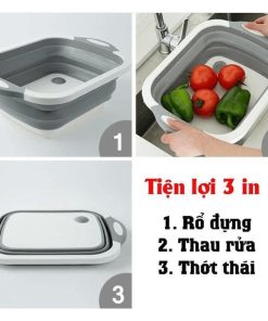 Thớt Nhựa Kèm Chậu 3 In 1 Tiện ích ( 🌿 Là Chậu Rửa🌿 Là Thớt🌿 Là Rổ đựng ) – Nhà Quân Store