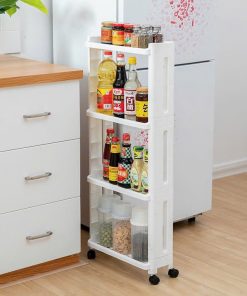 Kệ Hẹp Di động 4 Tầng Tiện ích ,tận Dụng Không Gian Nhỏ Gọn – Nhà Quân Store