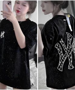 áo Thun Tay Lỡ Cotton Khô In Nhũ Kim Tuyến Hottrend Ny – Chữ Ny