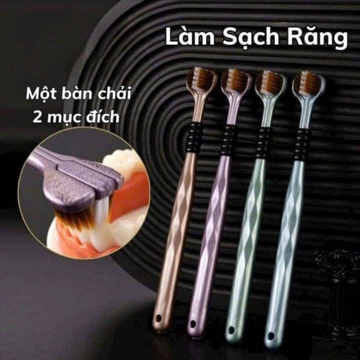 Hộp 4 Bàn Chải đánh Răng 3 Mặt Lông Mềm, Chăm Sóc Răng Miệng – Nhà Quân Store