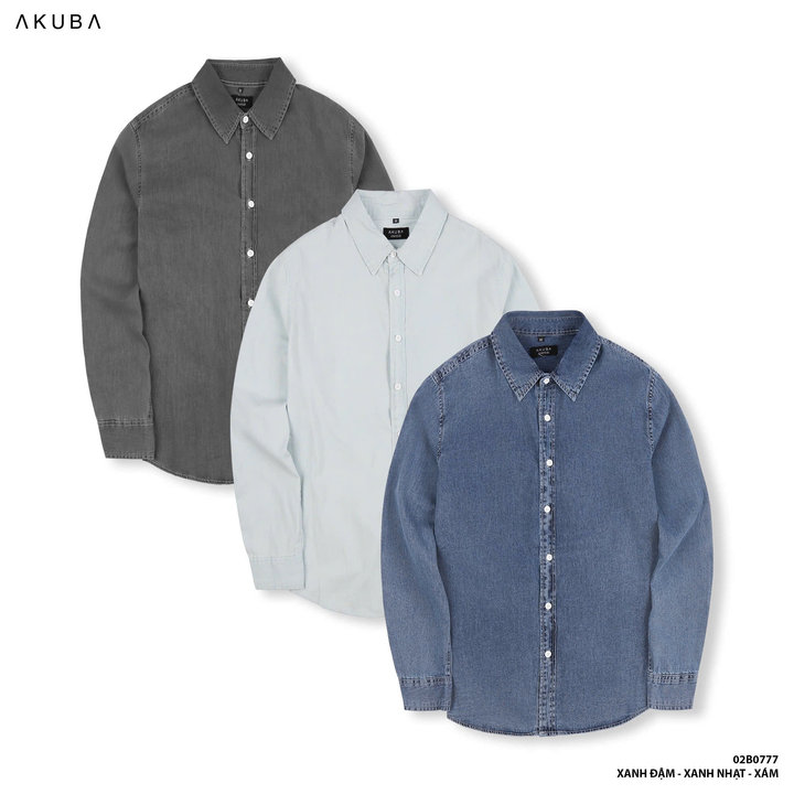áo Sơ Mi Tay Dài Form Regular 02b0777 – Akuba