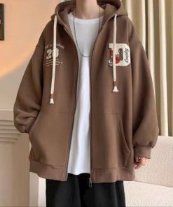 áo Khoác Form Rộng Vải Nỉ Ngoại In Chữ D28 Unisex Nam Nữ Tp42 – Golden Dream