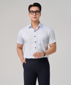 áo Sơ Mi Casual Họa Tiết Merriman Mã Thmcs237