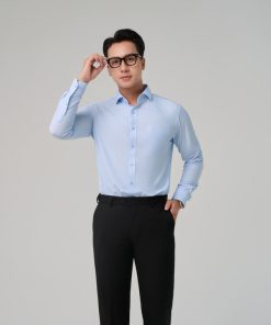 áo Sơ Mi Công Sở Nam Cao Cấp Tay Dài Merriman Mã Thmol473 Màu Blue