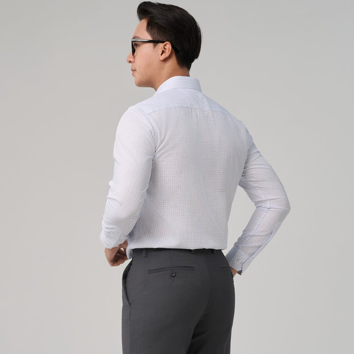 áo Sơ Mi Nam Caro Tay Dài Merriman Mã Thmol481 Sợi Tre