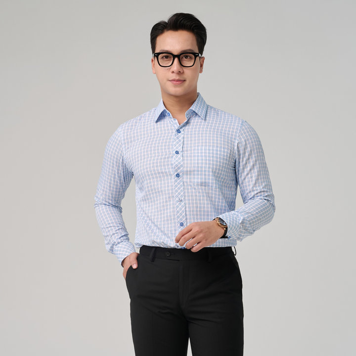 áo Sơ Mi Nam Caro Tay Dài Merriman Mã Thmol482 Chất Liệu Bamboo