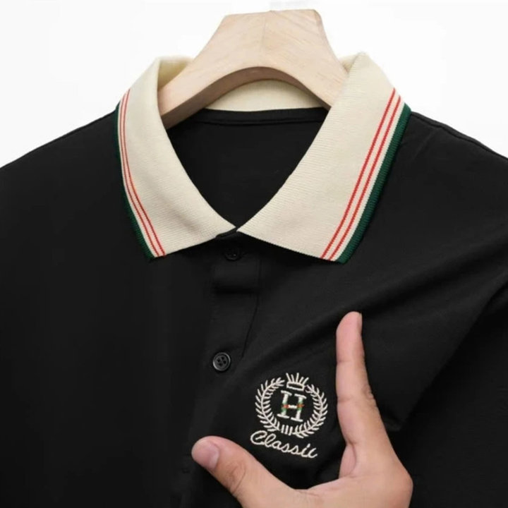 áo Thun Polo Cổ Bẻ Thêu Logo Bông Lúa H Vải Thun Cotton Co Giãn 4 Chiều Cực Sang Trọng – Lê Phương Boutique