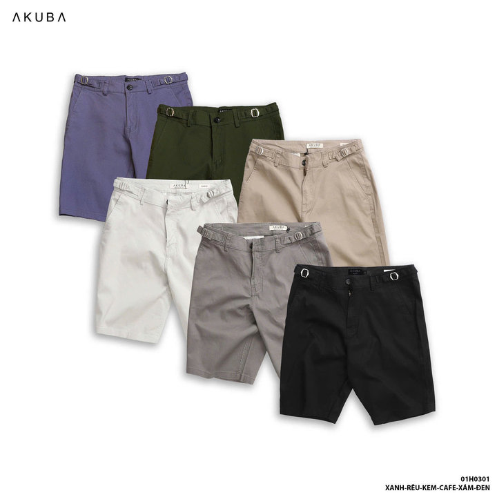Quần Short Kaki Form Slimfit 01h0301 – Akuba