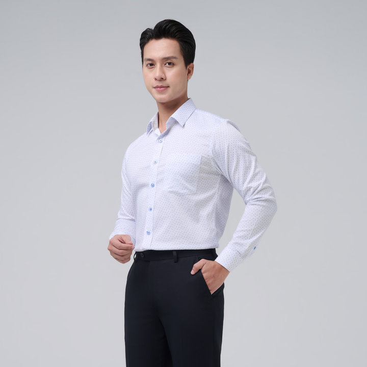áo Sơ Mi Casual Họa Tiết Merriman Mã Thmcl236