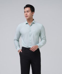 áo Sơ Mi Công Sở Nam Cao Cấp Tay Dài Merriman Mã Thmol473 Màu Green