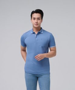 áo Thun Nam Có Cổ Merriman Mã Thmts057 Màu B.denim