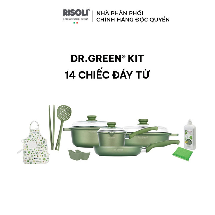 Bộ Nồi 4 Chiếc Bằng Hợp Kim Nhôm & Phụ Kiện Nhà Bếp. – 03set14drin – Risolì