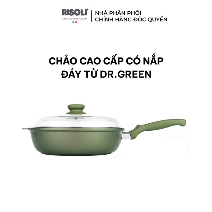 Chảo Cao Cấp Có Nắp + đế Từ Dr.green – 00105drin/24 – Risolì