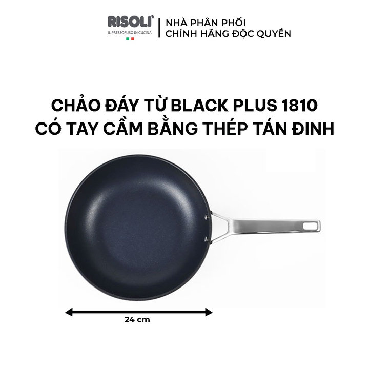 Chảo Rán Chống Dính Sâu Lòng Chất Liệu Nhôm Hợp Kkim- Op104bain/24 – Risolì