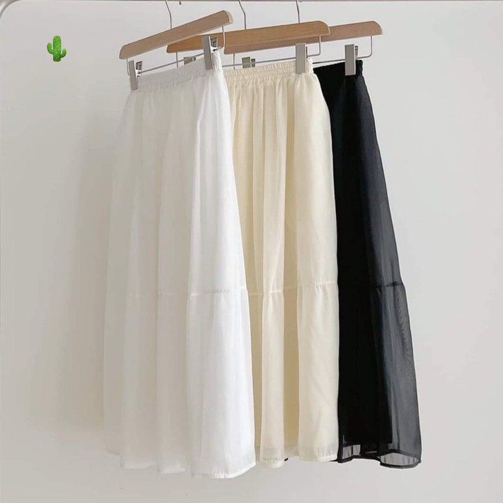 Chân Váy Voan Tơ 2 Lớp – Lê Phương Boutique