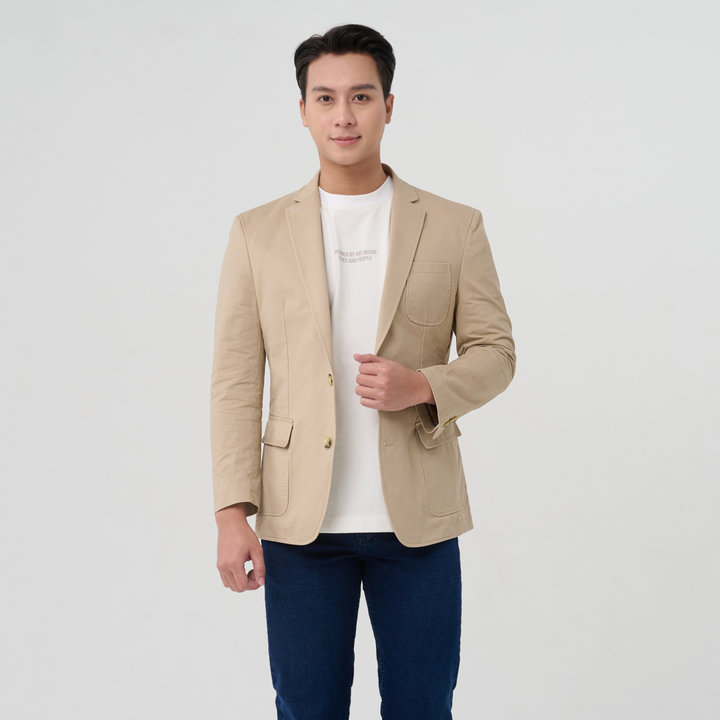 áo Vest Blazer Nam Merriman Mã Thmov056 Màu Tan