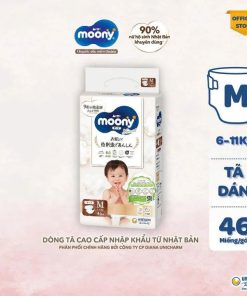 Tã Dán, Tả Quần Moony Natural Mặt Bông Hữu Cơ An Toàn Chứa Dầu Thực Vật Dưỡng ẩm Cho Bé L058 – Lady’s Passion