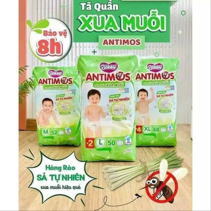 Tã Bỉm Quần Bobby Antimos Xua Muỗi Hương Xả Tự Nhiên Tặng Kèm 1 Hộp Khăn ướt L059 – Lady’s Passion