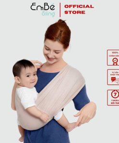 địu Vải Màu Beige Dòng Flex Và Flex Plus Dưới 75kg Cho Bé Từ 0-24 Tháng Tuổi – địu Vải Cao Cấp Embé Sling