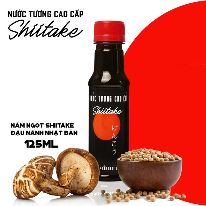 [125ml] Nước Tương Cao Cấp Shiitake Chai Nhựa 125ml – Làng Chài Xưa