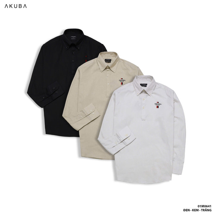 áo Sơ Mi Tay Dài Form Regular 01m0641 – Akuba