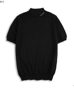 áo Len Tay Ngắn 02g0494 Form Slimfit- Akuba