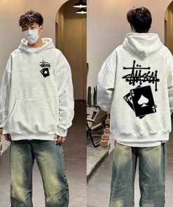 áo Thun Hoodie Nam Nữ Unisex Stussy Lá Bài – Ausa House