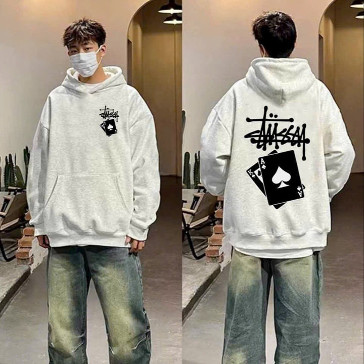 áo Thun Hoodie Nam Nữ Unisex Stussy Lá Bài – Ausa House