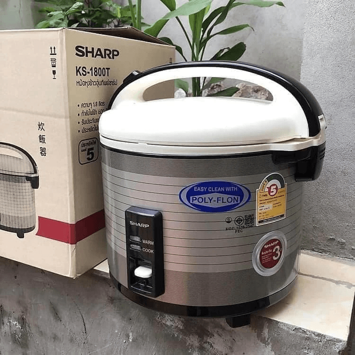 Nồi Cơm điện Sharp Thái Lan Dung Tích 1.8l Công Suất 600w Siêu Bền Nấu Cơm Ngon – Bh 12 Tháng