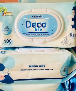 Khăn ướt Deco Life Không Mùi Sử Dụng được Cho Da Nhạy Cảm Hộp 100 Tờ L080 – Lady’s Passion