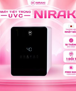 Máy Tiệt Trùng Niraki – Tiệt Trùng Bình Sữa, Sấy Khô, Bảo Quản đồ Dùng Cho Bé – Tia Uvc, Mặt Tráng Gương, Dung Tích 18 Lít Bảo Hành Chính Hãng 18 Tháng