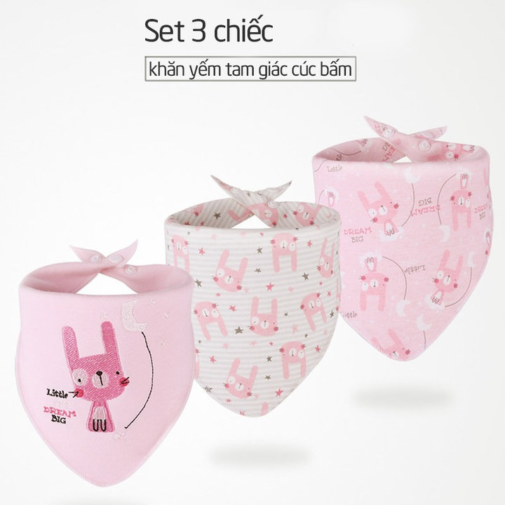 Set 3 Yếm Tam Giác Cotton Cao Cấp Insular 55204 – Lady’s Passion