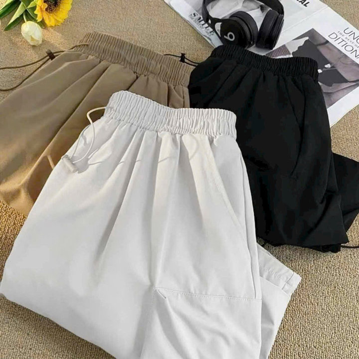Quần Short Nam Nữ Kaki Lưng Thun Rút – Ausa House