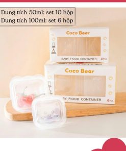 Hộp Trữ Thực Phẩm ăn Dặm Coco Bear Chịu Nhiệt 50ml & 100ml L087 – Lady’s Passion