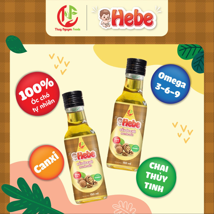 Dầu óc Chó Nguyên Chất 150ml – Hebe