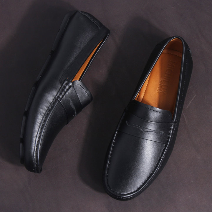 Giày Lười Michilux Nam Penny Moccasin Ciems – Màu đen