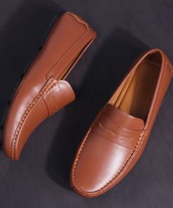 Giày Lười Michilux Nam Penny Moccasin Ciems – Màu Bò