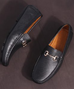 Giày Lười Michilux Nam Horse Bit Moccasin Ciehm – Màu đen