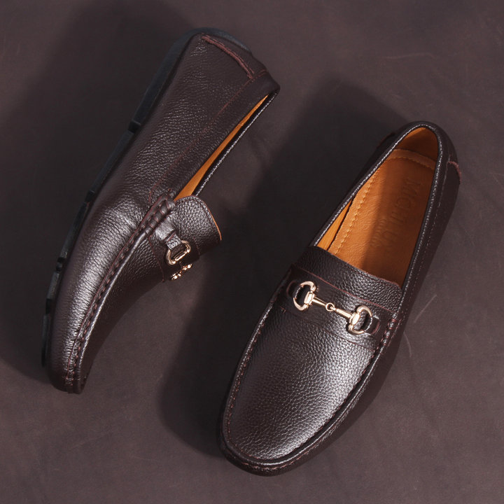 Giày Lười Michilux Nam Horse Bit Moccasin Ciehm – Màu Nâu