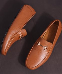 Giày Lười Michilux Nam Horse Bit Moccasin Ciehm – Màu Bò