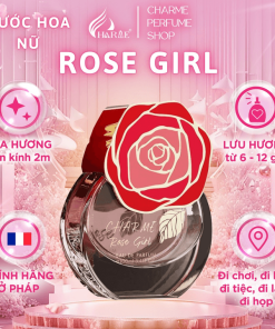 Nước Hoa Nữ Cao Cấp, Charme Rose Girl, Hương Hoa Hồng, Thanh Mát, Ngọt Ngào, đầy Quyến Rũ, 100ml-charme