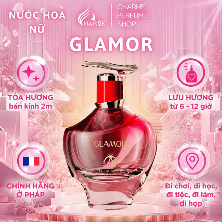 Nước Hoa Nữ Cao Cấp Good Charme Glamor 80ml Lưu Hương Lâu Phong Cách Trẻ Trung, Sang Trọng, Hiện đại Chính Hãng