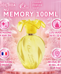 Nước Hoa Nữ Charme Memory 100ml Lưu Hương Lâu Hoa Hồng Bulgaria, Nồng Nàn Kiêu Kỳ _ Nước Hoa Chính Hãng