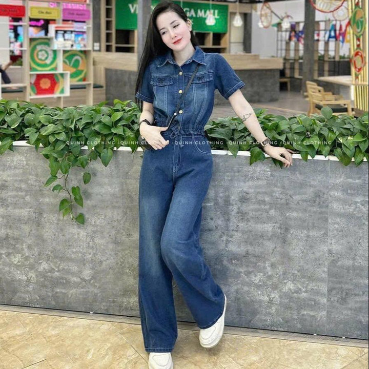 Set Bộ đồ Nữ Denim Crotop Rút Dây Mtb135j- Sam Store