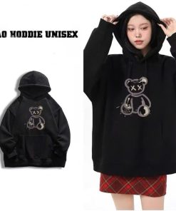 áo Khoác Hoodie Nam Nữ Dày Dặn In Hình Gấu Nón 2 Lớp Siêu đẹp- Htm Fashion