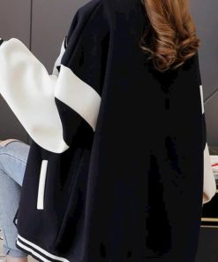 áo Khoác Hoodie Nam Nữ Nút Bấm Bóng Chày In Chữ B – Htm Fahsion
